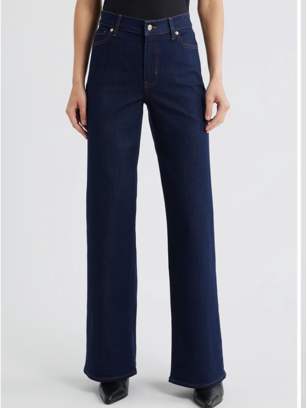 FRAME Long Le Slim Palazzo High
Waist Wide Leg Jeans Color Rince SZ 27 NWT